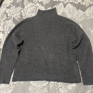 Leith Charcoal Turtleneck Sweater